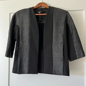 🖤Crop Mix Fabric Jacket (Size S)